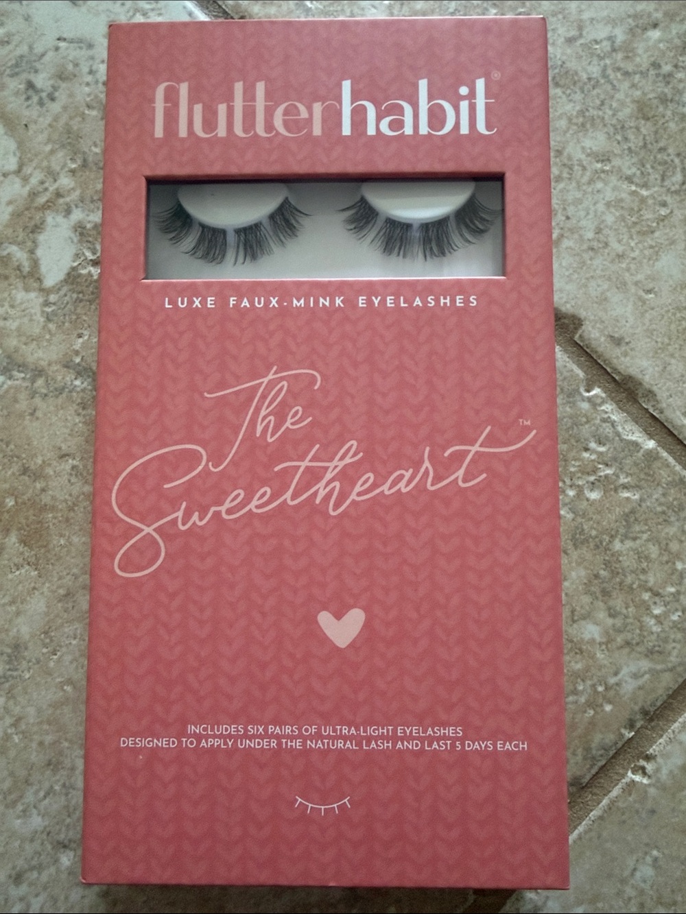 Flutterhabit The Sweetheart Luxe Faux-Mink Eyelashes. New. 6 pairs included.